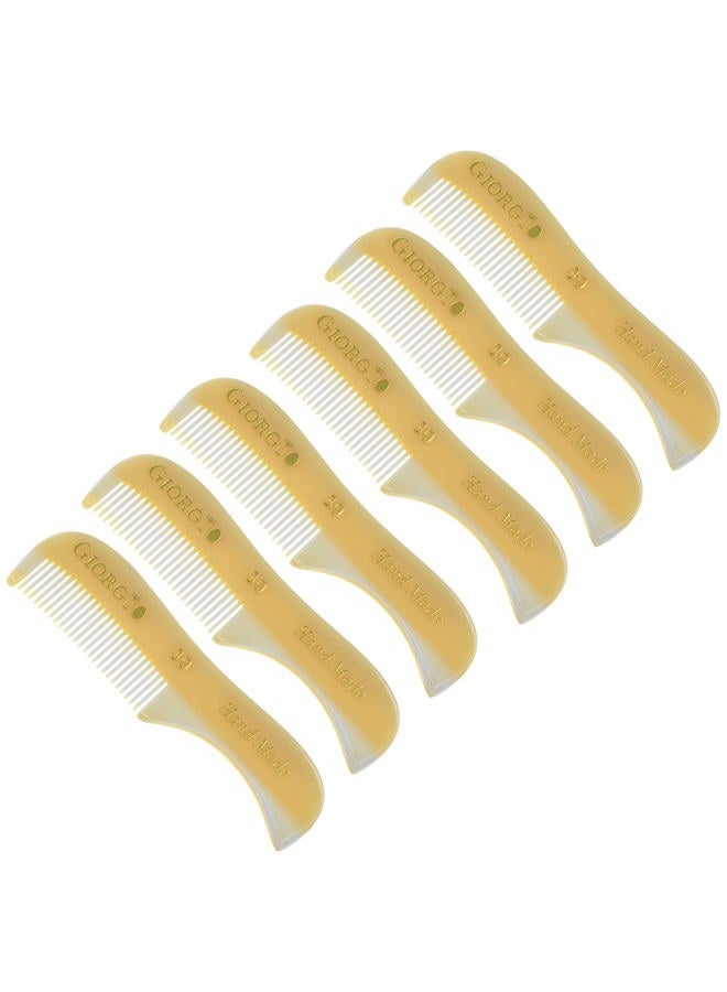 Giorgio G39 Extra Small Men's Fine Toothed Beard and Mustache Comb for Facial Hair Grooming and Styling. Add this pocket comb to your hair styling accessories, Saw-Cut and Hand Polished (2.75") - Image 1