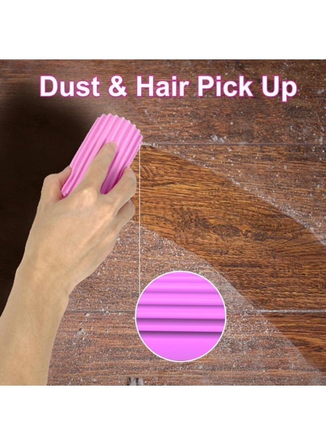 ChicAbode 3 جهاز كمبيوتر شخصي غبار اسفنجة فرشاة، متعددة الأغراض PVA تنظيف اسفنجة لألواح الأساس، السدرات، زجاج دش، التنفسات، الماء امتصاص أداة تنظيف المنزل (رمادي، وردي، أصفر) - Image 4