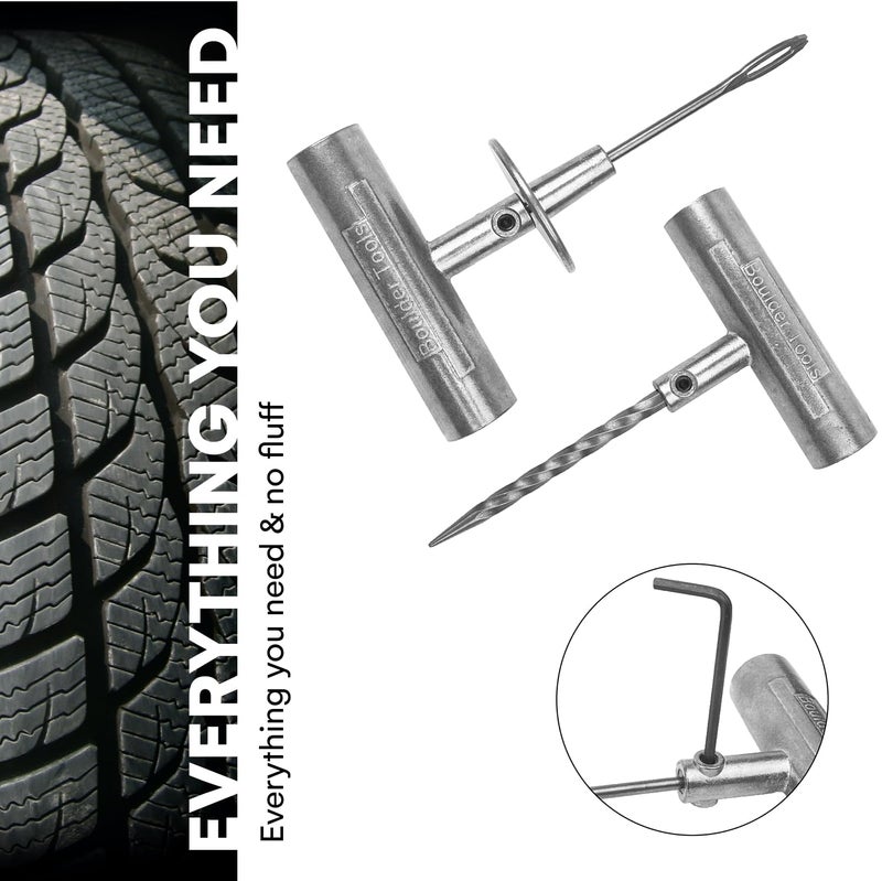 Boulder Tools - Compact Tire Repair kit with Molle Storage Pouch. Heavy Duty Universal Tire Plug Kit, Easily Stores Inside Your UTV, ATV, Truck, Motorcycle, Overlanding Gear or RV - Image 4