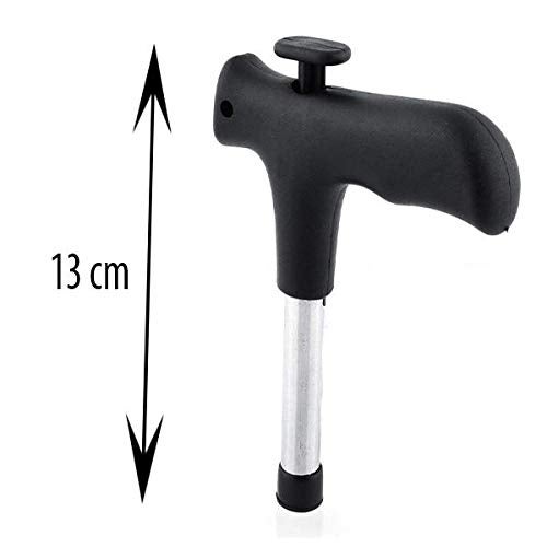 DeoDap Premium Stainless Steel Coconut Driller, Opener Tool (Black) - Image 3