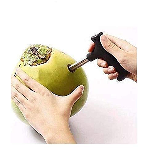 DeoDap Premium Stainless Steel Coconut Driller, Opener Tool (Black) - Image 2