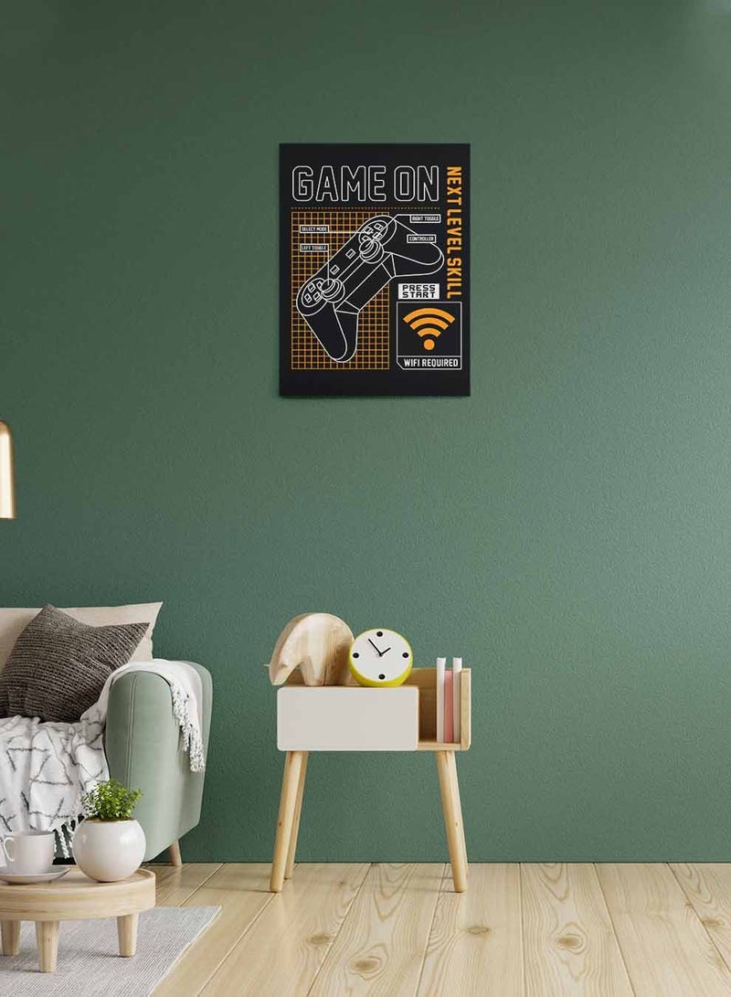 LOWHA Framed Canvas Wall Art Stretched Over Wooden Frame, Next Level Skill Gaming Painting, For Home, Living Room, Office Decor - Image 3