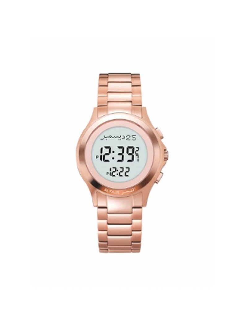 Al Fajr Al FajrRMen's Water Resistant Digital Watch - 35mm - Rose Gold WR-02RW