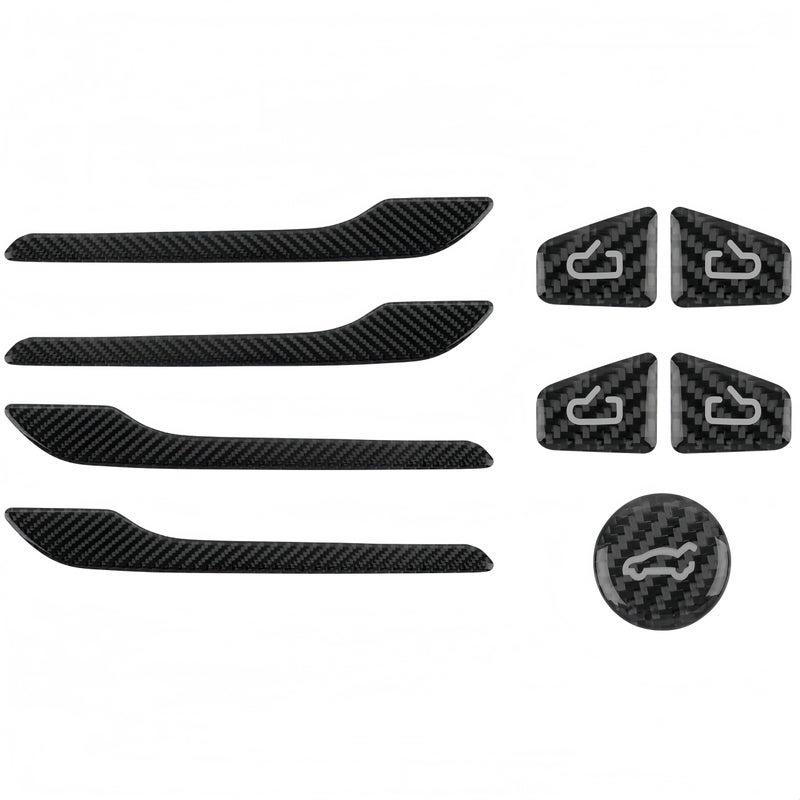 frani Exterior Door Handle CoversInterior Door Switch CoversTrunk Button Cover 3Pcs Black Designed for Tesla Model 3Y 20162025Not for M3 HighlandMy Juniper - Image 2