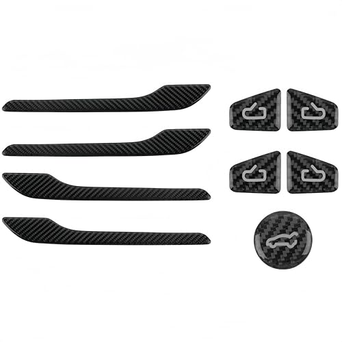 frani Exterior Door Handle CoversInterior Door Switch CoversTrunk Button Cover 3Pcs Black Designed for Tesla Model 3Y 20162025Not for M3 HighlandMy Juniper - Image 1