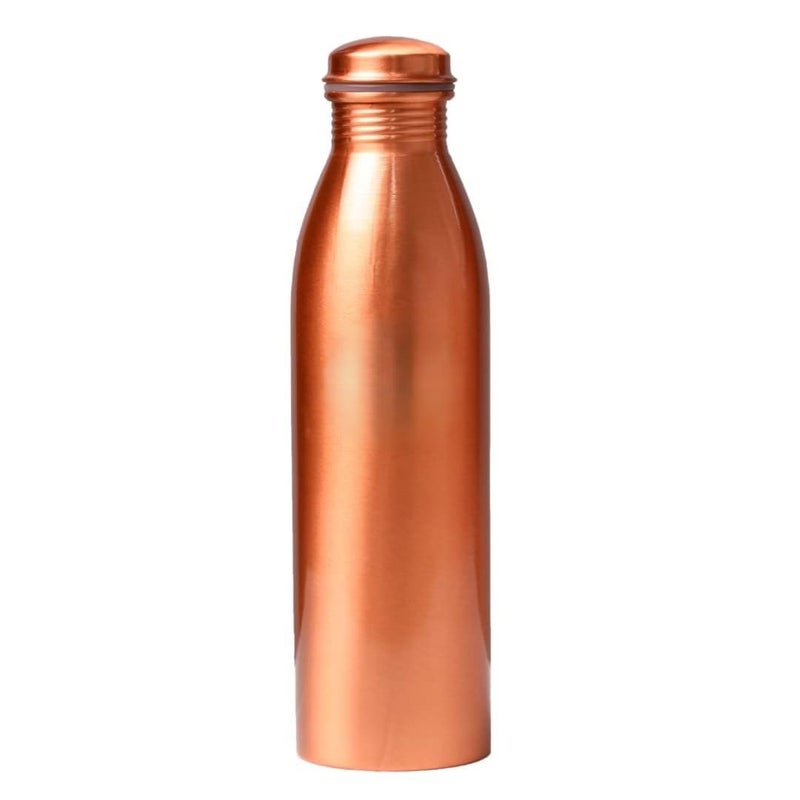 Shopsidex Store Copper Bottles 1000 ML 1L Pure Copper Water bottle With Leak Proof Easy To Take Anyplace Durable And Joint Free Water Bottle Copper - Image 1