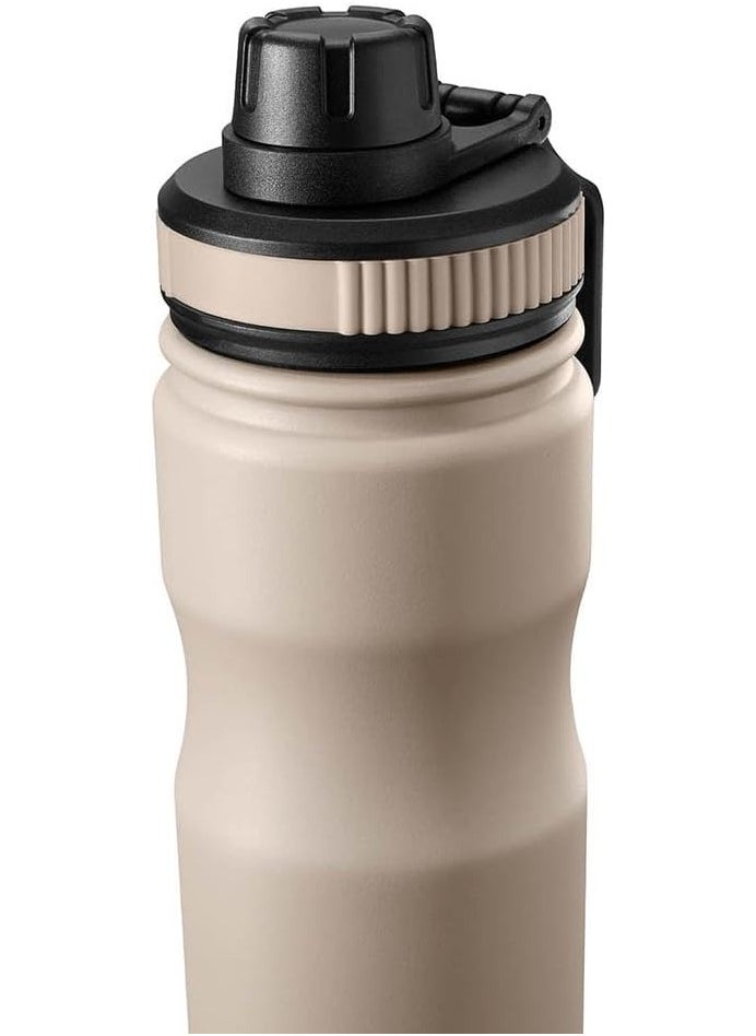 TANK Tank Stainless Steel Water Bottle 650mL, Up to 12Hrs Cold, Off White  - Image 5