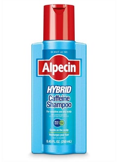Alpecin Hybrid Caffeine Shampoo for Men with Dry, Itchy, Sensitive Scalps Moisturizes Thinning Hair Natural Hair Growth, 8.45 fl. oz.  - Image 1