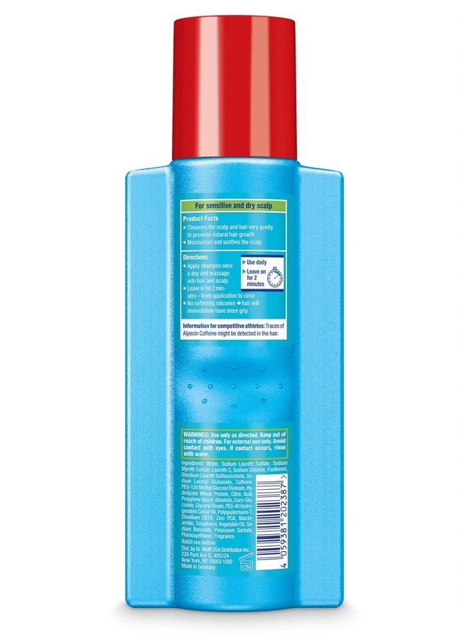 Alpecin شامبو كافيين هجين للرجال ذو فروة الرأس الجافة والحساسة والمتهيجة يرطب الشعر المتساقط، 8.45 أونصة سائلة. - Image 2