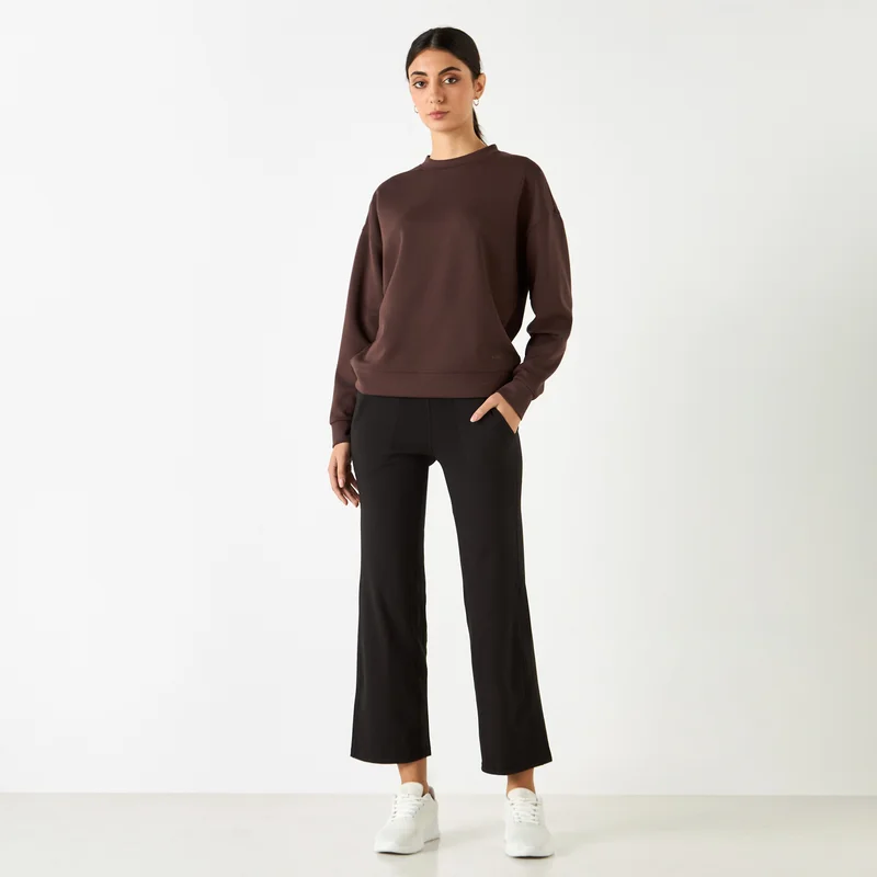 ADOT by Splash Stitch Detail Flared Leggings with Pockets