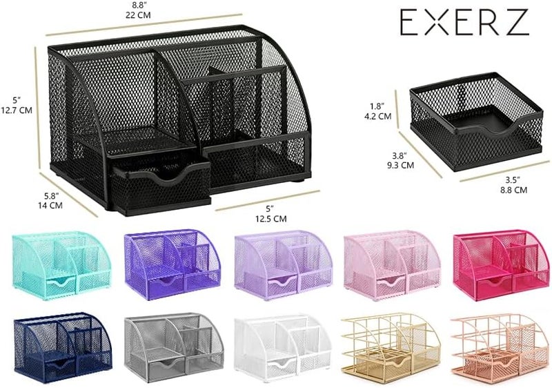 Exerz Desk Organizer/Desk Storage Organizer/Stationery Organizer/Tidy Desk/Pen Unscrambler/Letter Holder/Multifunctional/Desk Pen Holder/Pen Holder(Light Pink) - Image 2