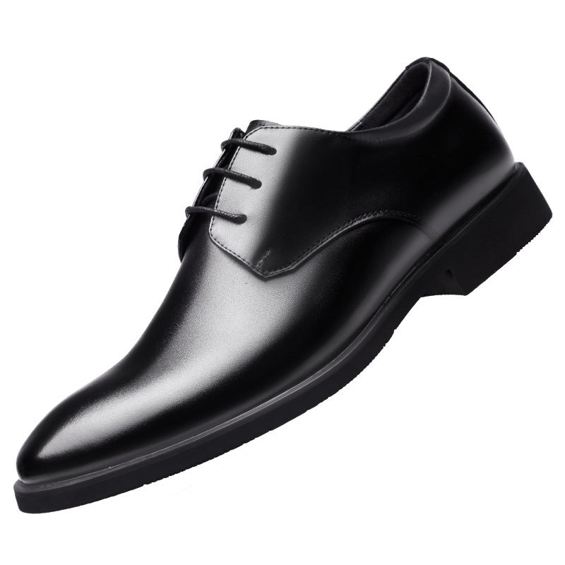 Mens Formal Business Shoes Autumn Breathable Casual Lace-up Black 866 [Black]] 