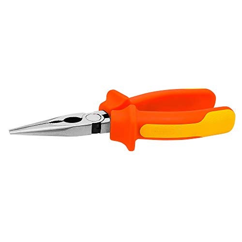 Groz 6 inch Long Nose Plier | VDE Compliant | Chrome Vanadium | Shock-proof | Anti-Slip Grip | Versatile | Best for Cutting & Gripping Wires | LNP/CV/6 - Image 2