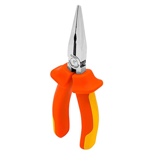 Groz 6 inch Long Nose Plier | VDE Compliant | Chrome Vanadium | Shock-proof | Anti-Slip Grip | Versatile | Best for Cutting & Gripping Wires | LNP/CV/6 - Image 3