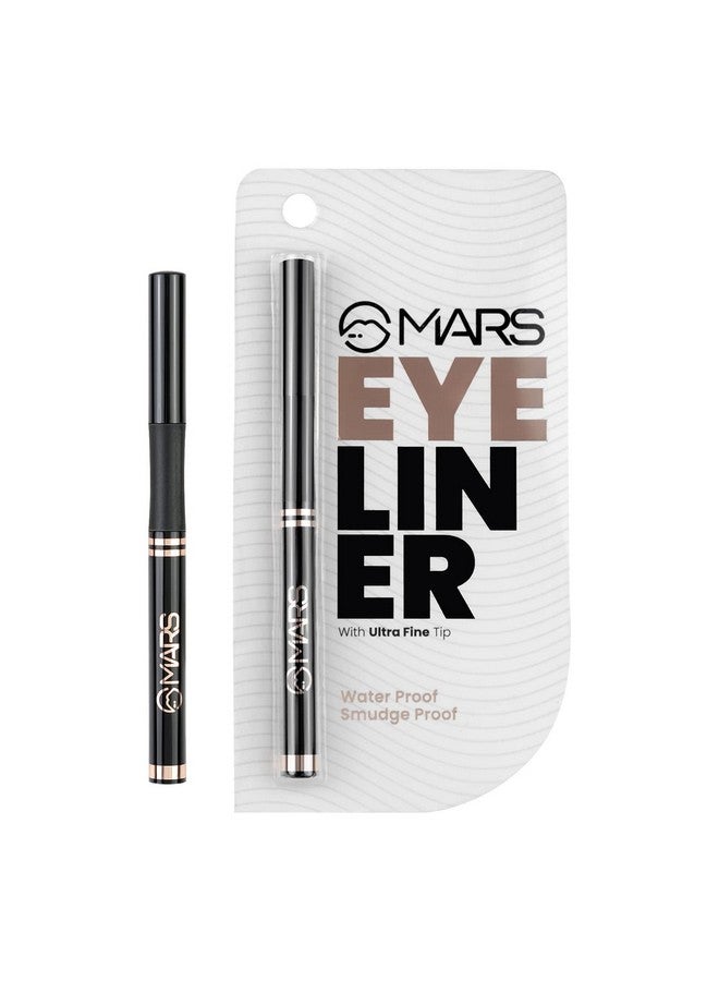 Mars MARS Smudge Proof Liquid Pen Eyeliner with Ultra Fine Tip | Matte Finish & Waterproof (1.5g) (Jet Black) - Image 5