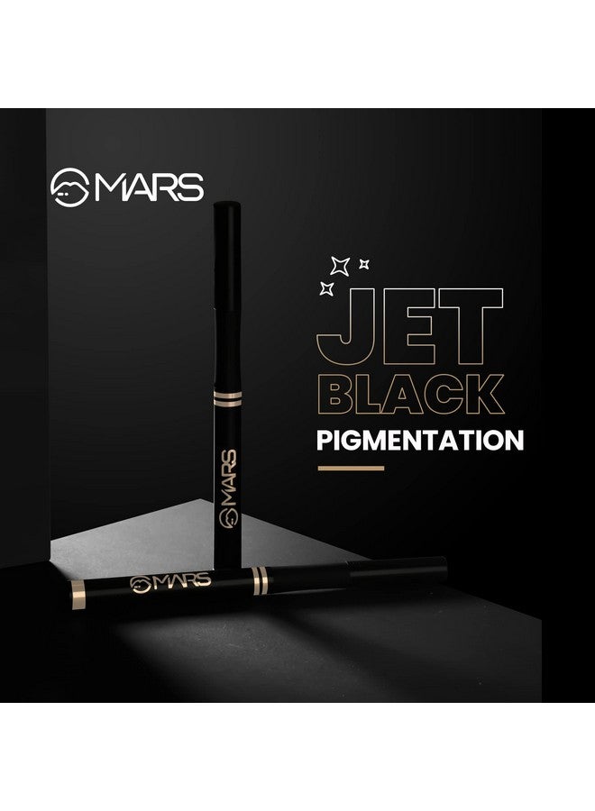 Mars MARS Smudge Proof Liquid Pen Eyeliner with Ultra Fine Tip | Matte Finish & Waterproof (1.5g) (Jet Black) - Image 4