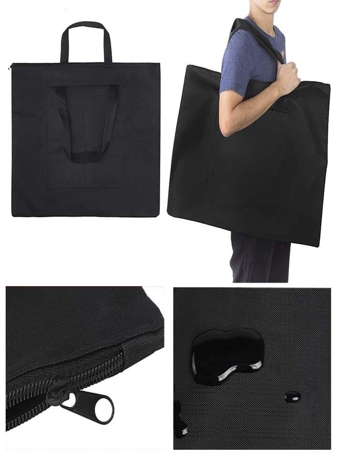 RUIXIB A2 Waterproof Canvas Drawing Painting Board Bag Black Drawing Sketching Painting Art Carry Case Storage File Bag Sketchpad Portfolio Tote Handbag - Image 4