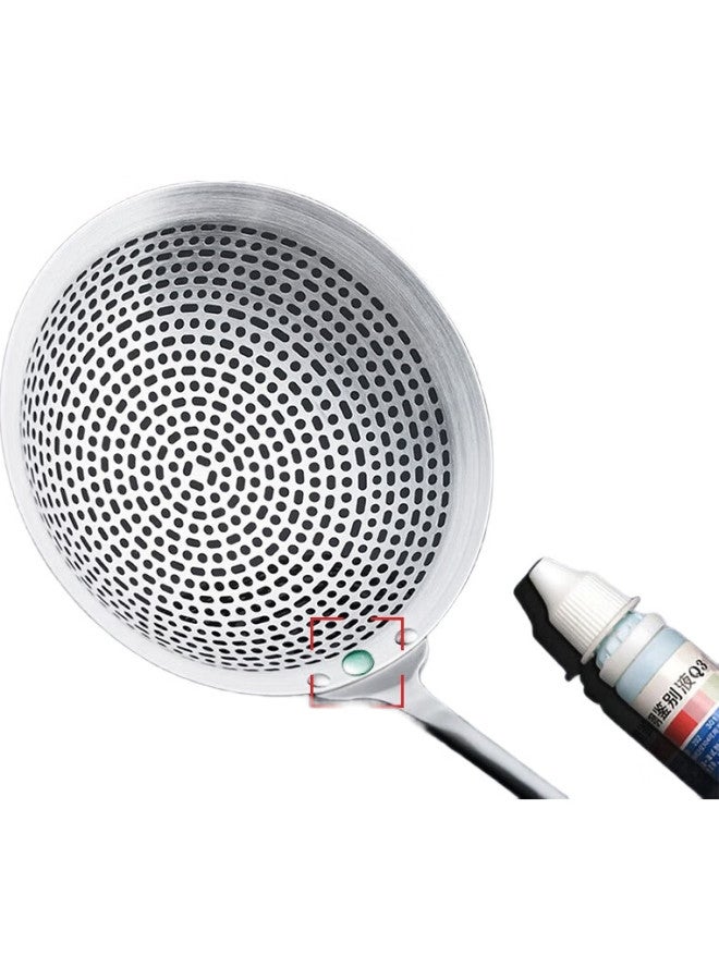 NewAir 304 Stainless Steel Strainer, Colander, Noodle And Dumpling Skimmer, Small Oil-Frying Mesh, Large Kitchen Strainer For Hot Pot - Image 2
