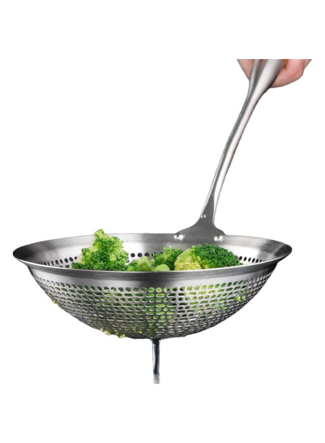 NewAir 304 Stainless Steel Strainer, Colander, Noodle And Dumpling Skimmer, Small Oil-Frying Mesh, Large Kitchen Strainer For Hot Pot - Image 1