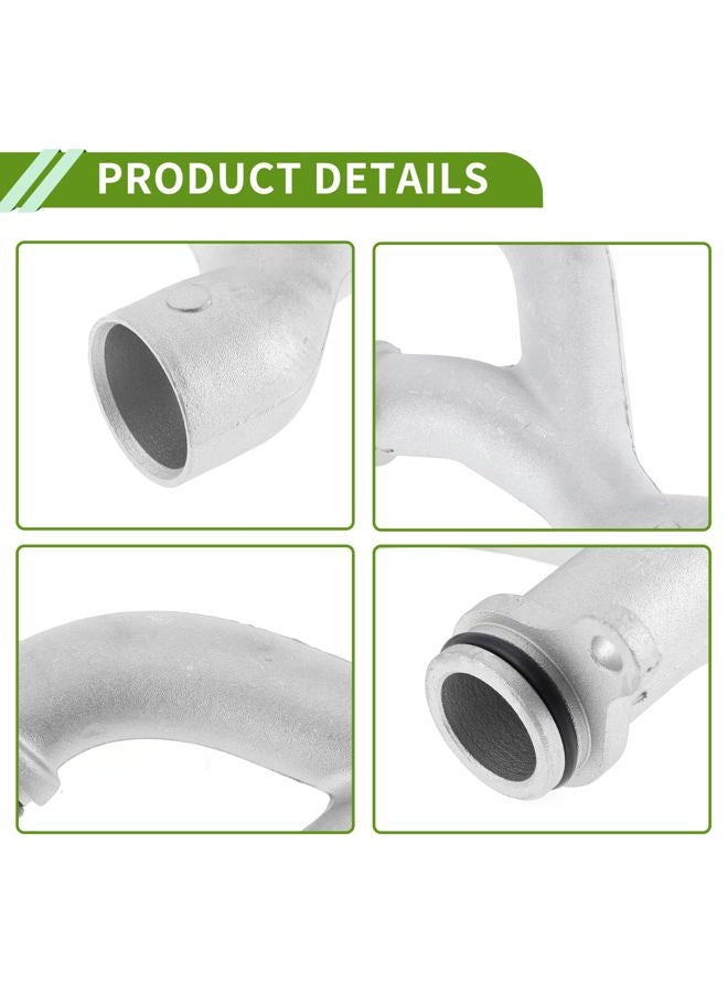 HOPESPANNER No.LR010733 Radiator Hose for Land Rover Range Rover Sport 2010-2019 Good Sealing Silver Tone Engine Coolant Outlet Pipe Metal 1 Pc - Image 5