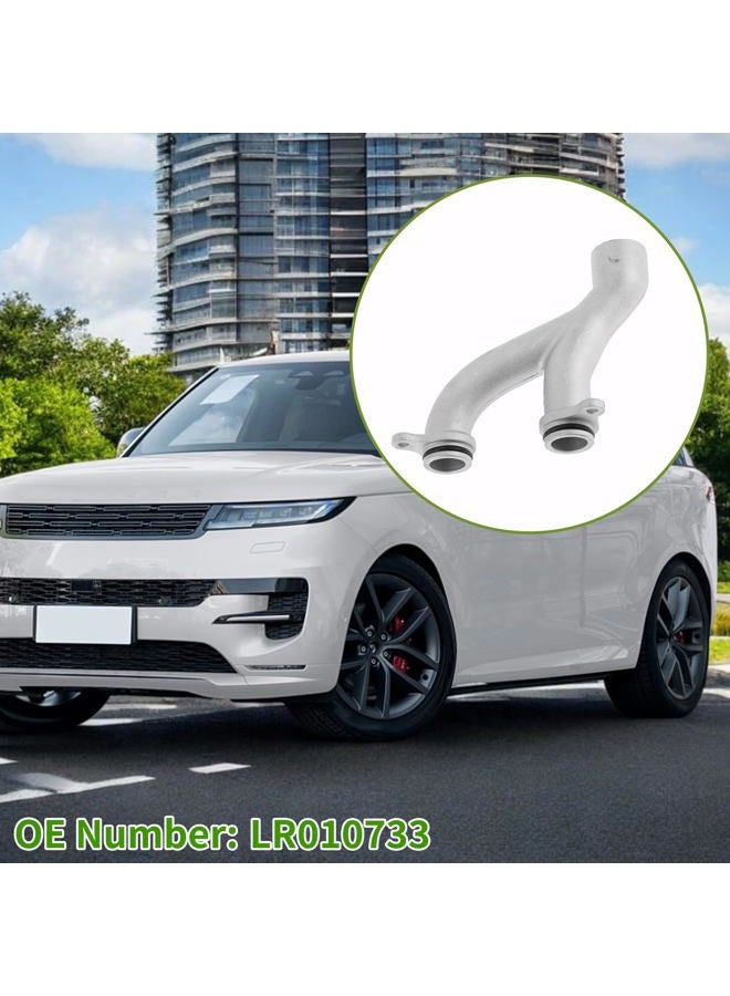 HOPESPANNER No.LR010733 Radiator Hose for Land Rover Range Rover Sport 2010-2019 Good Sealing Silver Tone Engine Coolant Outlet Pipe Metal 1 Pc - Image 3