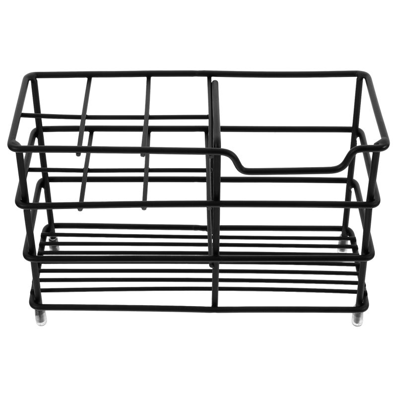 Modern Bathroom Organizer, Stainless Steel Toothbrush and Toothpaste Holder with 6 Grids - Image 4