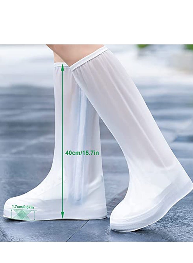 Shoe Covers Overshoes Waterproof Rain Boots  Bike Shoes Feet Gaiters with Non-slip Sole - Image 5