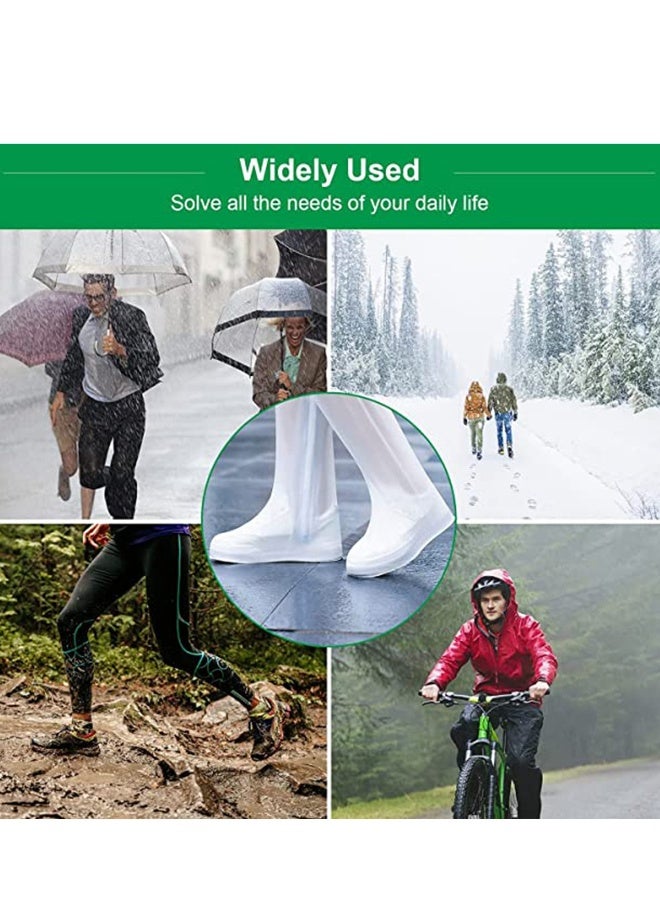 Shoe Covers Overshoes Waterproof Rain Boots  Bike Shoes Feet Gaiters with Non-slip Sole - Image 2