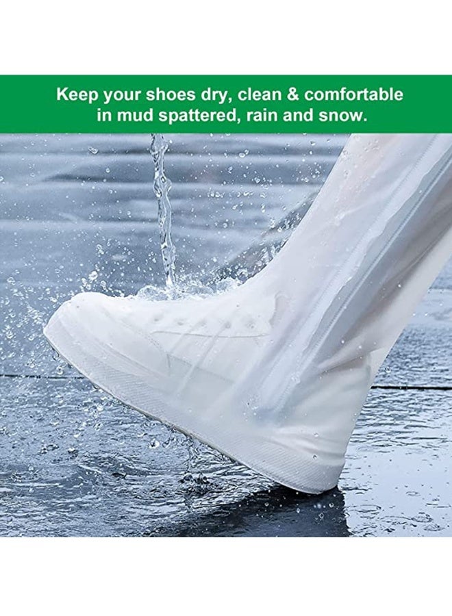 Shoe Covers Overshoes Waterproof Rain Boots  Bike Shoes Feet Gaiters with Non-slip Sole - Image 3