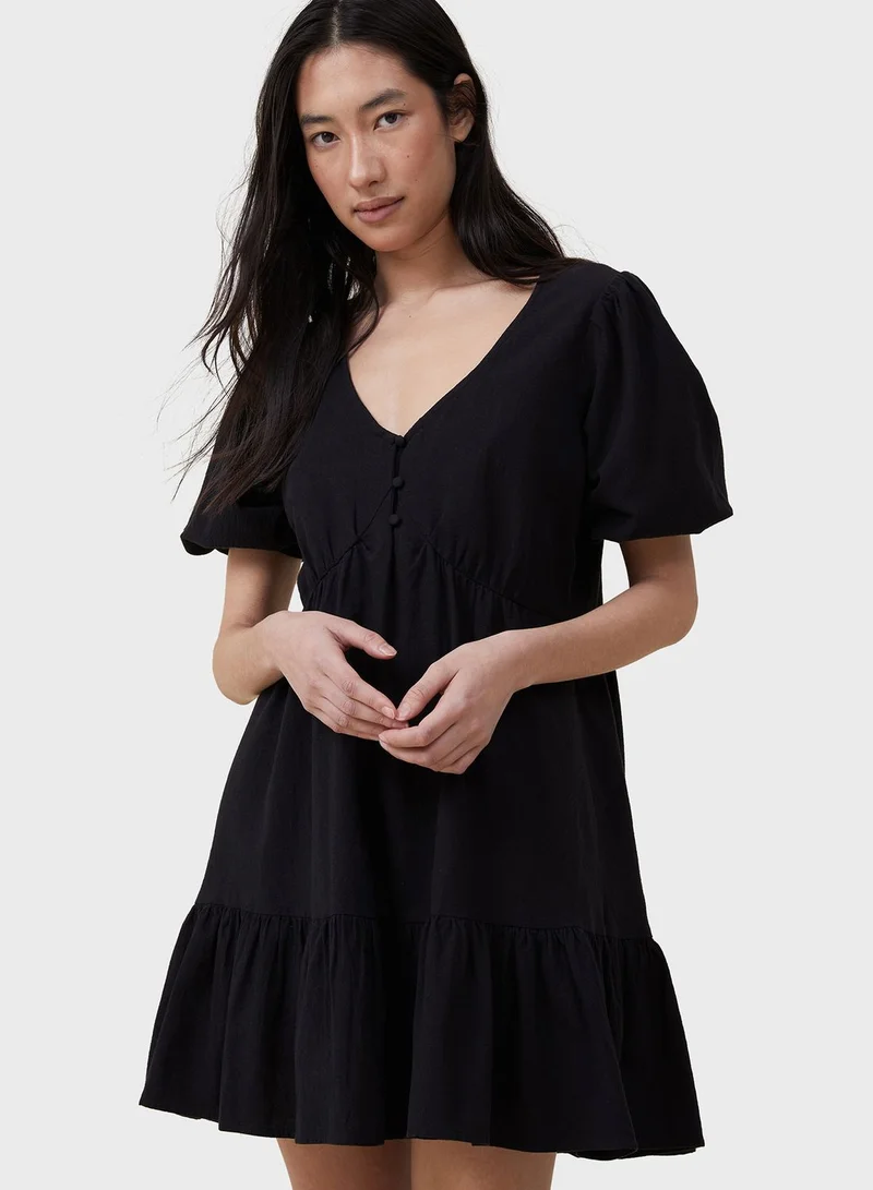 Cotton On Ruffled Mini Dress