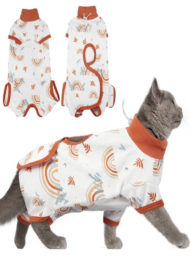 دينتران بدلة تعافي للقطط من دينترون بعد العمليات الجراحية، بدلة ناعمة للقطط الإناث والذكور، قميص بديل لطوق الجراحة المخروطي للقطط الصغيرة، بيجامة مضادة لللعق لجروح البطن للحيوانات الأليفة الصغيرة بعد التعقيم، بدلة كاملة للقطط بعد الجراحة - Image 1