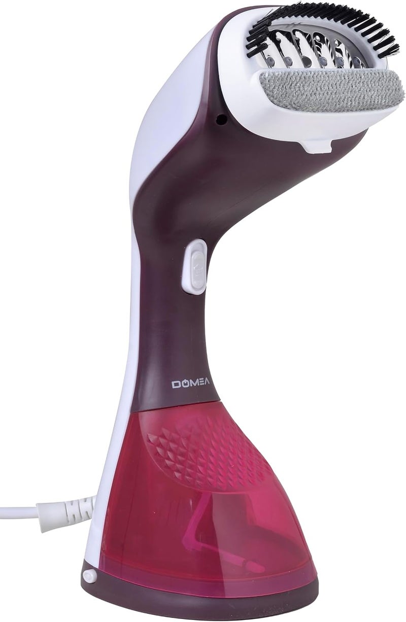 DOMEA Handheld Garment Steamer, 1400W Portable Steamer for Clothes, Fast Heat-Up With 20g/min Steam Output, 220ML Detachable Water Tank, Lightweight Travel Steamer for Fabrics, Curtains & Upholstery - Image 1