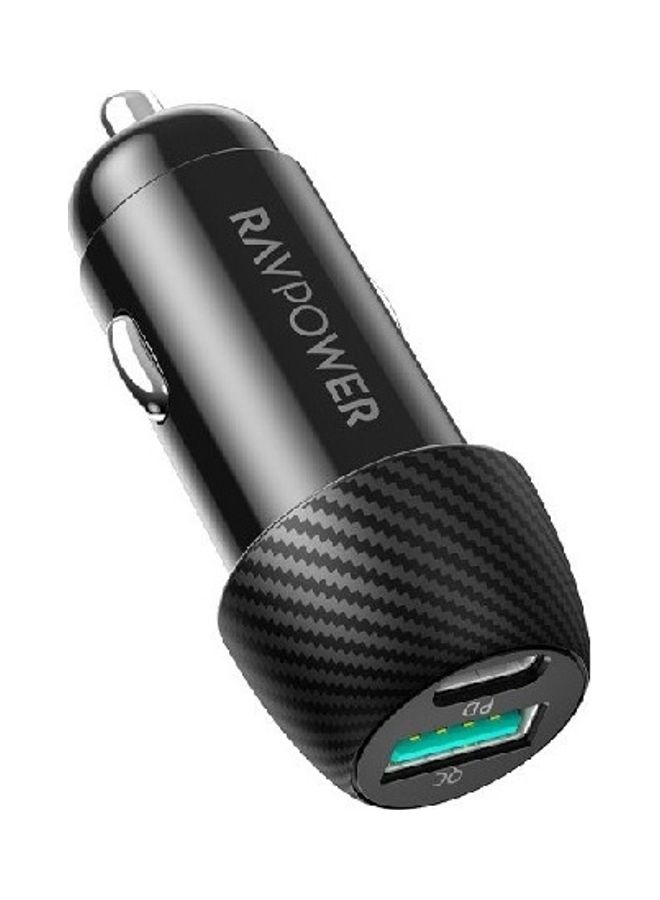 RAVPOWER RP-VC030 Total 49W Car Charger Black - Image 2