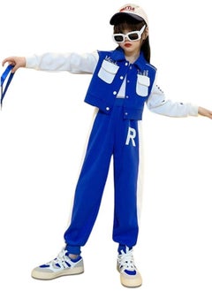 Girl's 2 Piece Outfit Long Sleeve Track Jacket and Long Pant Set