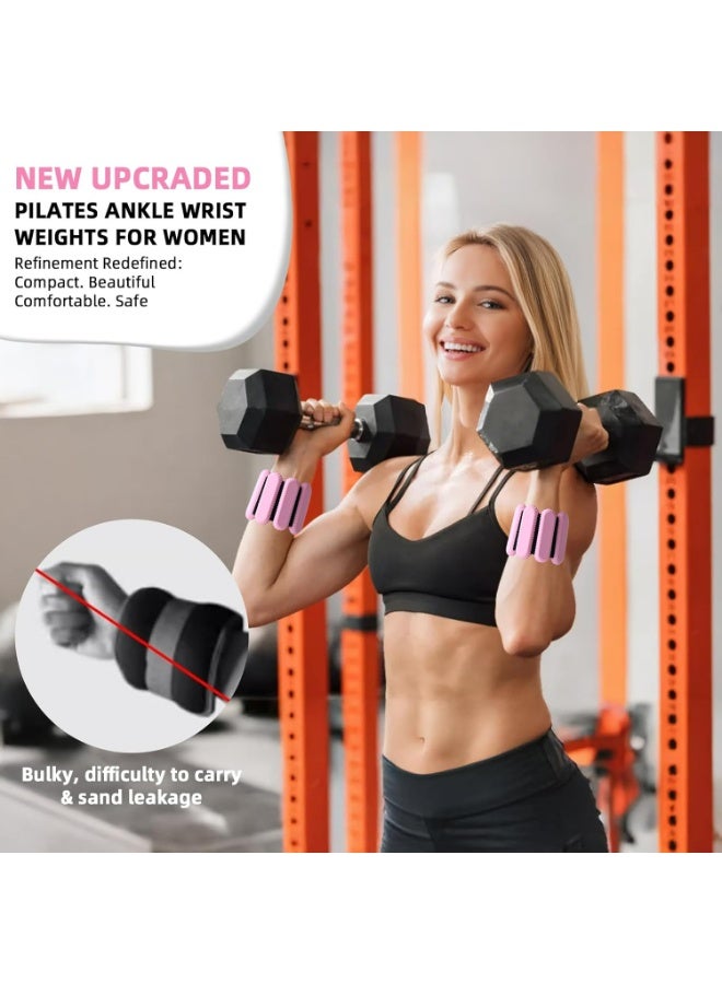 Oasisgalore 2-Piece Adjustable Ankle and Wrist Weights Set for Strength Training，Wrist Weighted Training Bracelet - Image 3