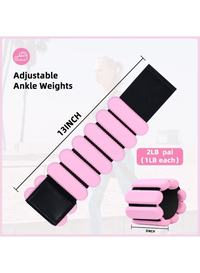 Oasisgalore 2-Piece Adjustable Ankle and Wrist Weights Set for Strength Training，Wrist Weighted Training Bracelet - Image 4