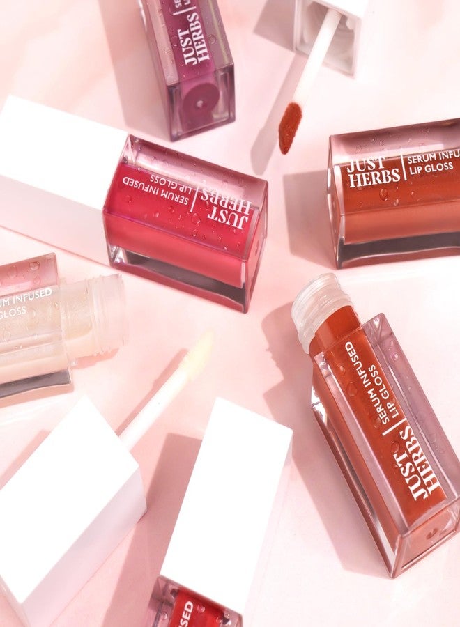 جاست هيربز ملمع شفاه جست هيربس الغني بالسيروم للنساء، خفيف الوزن، غير لزج، لامع للغاية، مرطب ومنعم للشفاه، 3 مل - Image 3