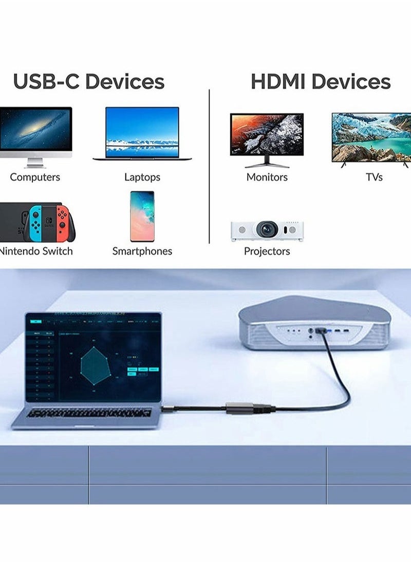 Generic Type C to HDMI Adapter Type-C to HDMI Converter 60Hz 4K Resolution Compatible with MacBook Pro 2019/2018/2017, MacBook Air, Galaxy, XPS15, Surface Book and More  - Image 4