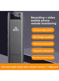 Generic Law Enforcement Recorder Recording Pen Tape Recording DV Video Recording Function Integrated Wireless Remote Monitoring Sports Camera-Body Color:Remote Monitoring Upgraded Top Version 128g (remote Monitoring + Recording And Video + Night Vision  - Image 1