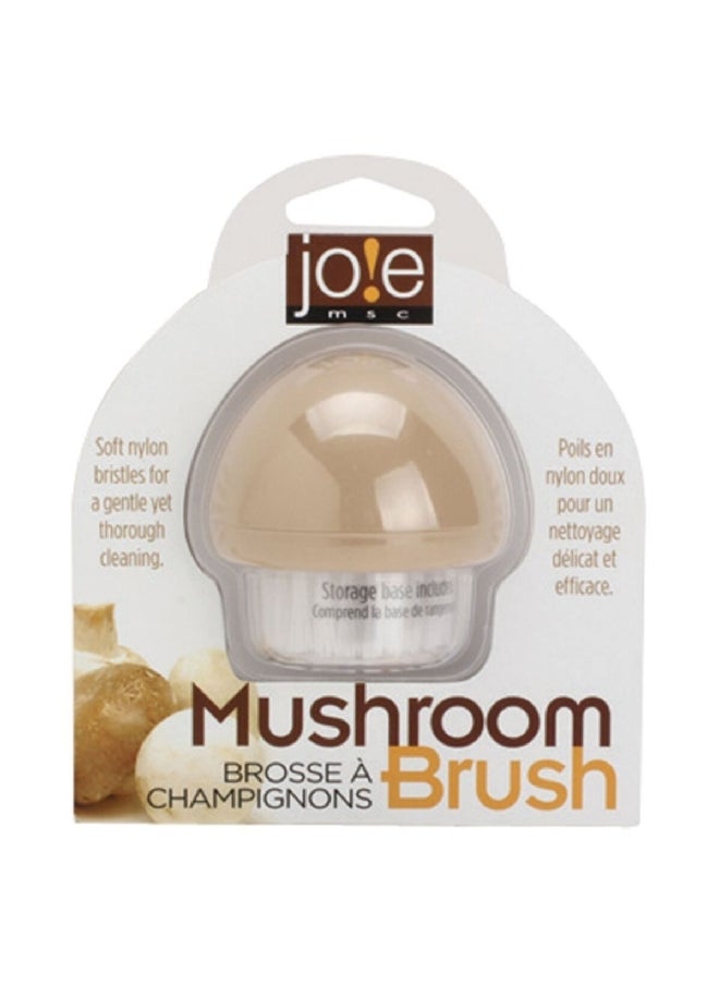 joie - Dishwasher Safe BPA-Free Nylon Vegetable Scrubber Brush White and Beige 9.7 x 5.3 x 10.3 cm 29503 - Image 1