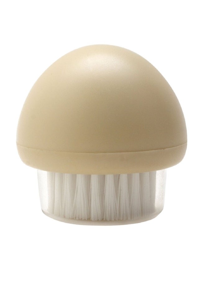 joie - Dishwasher Safe BPA-Free Nylon Vegetable Scrubber Brush White and Beige 9.7 x 5.3 x 10.3 cm 29503 - Image 1