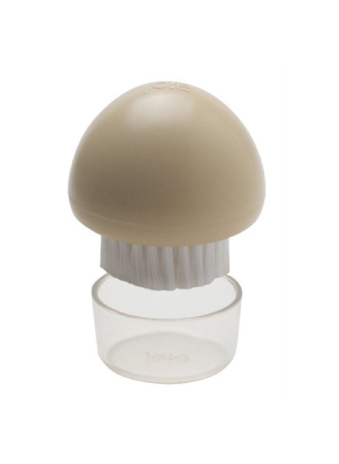 joie - Dishwasher Safe BPA-Free Nylon Vegetable Scrubber Brush White and Beige 9.7 x 5.3 x 10.3 cm 29503 - Image 1