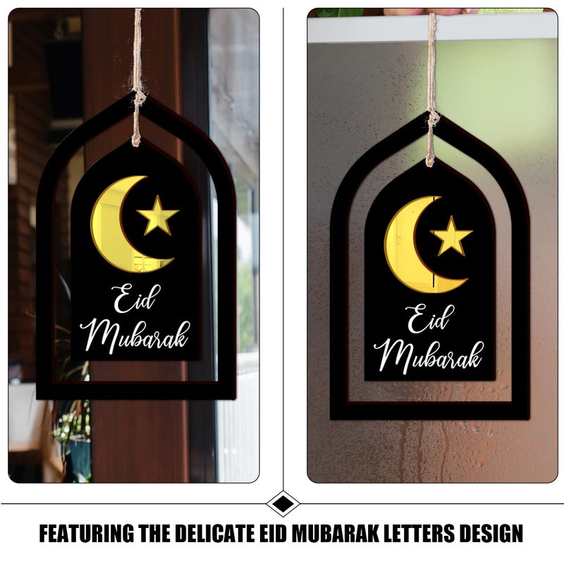 Eid Mubarak Themed Hanging Decor Door Wall Hanging Ornament Party Door Sign - Image 5