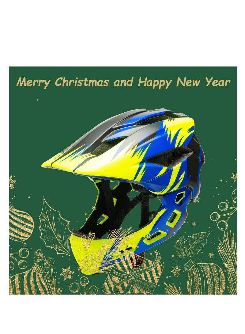 Kids Bike Helmet, Adjustable Detachable Full Face Helmet, Lightweight Toddlers Helmets, for Children Bicycle, Skateboard, Scooter, Protective Gear, from Toddler to Youth, CPSC Certificated - Image 2