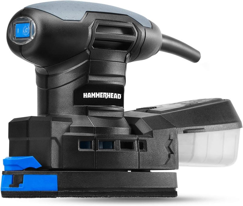 HAMMERHEAD 1.4-Amp Multi-Function Detail Sander with 12pcs Sandpaper, Dust Collection System, and Detail Attachment - HADS014 - Image 2
