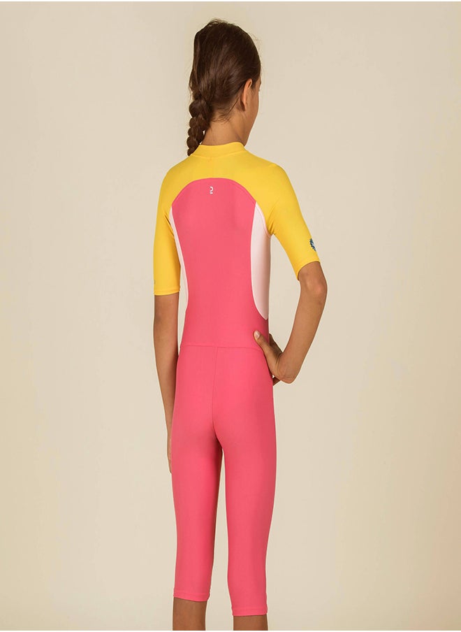 NABAIJI NABAIJI by DECATHLON, Girls Swimming Shorty Swimsuit Quick-Dry & Comfortable Pink  - Image 2