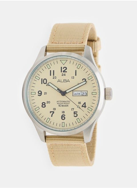 Analog Leather Watch AL4221X