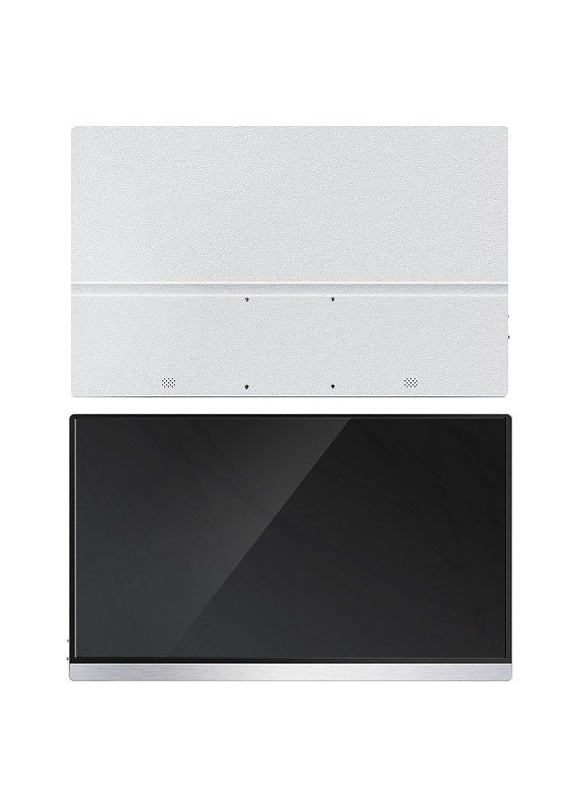 Generic - 15.6 inch Portable Monitor IPS Screen 1920*1080 Resolution 170° Viewing Angle 60Hz Refresh Rate Wide Compatibility Silver UK Plug - Image 1