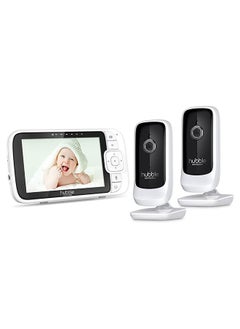 Hubble Connected Nursery View Premium Twin Cameras Video Baby Monitor With 5 Inch Screen, Infrared Night Vision, Split Screen, Digital Zoom And Room Temperature Sensor - pzsku/Z16694CA353BC9DD9B3A5Z/45/_/1676980548/fa482968-22cc-4ff7-b065-f7938b957bc9