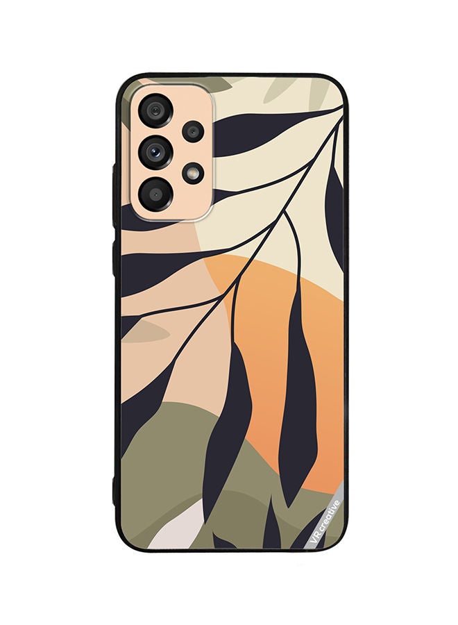 VR CREATIVE Protective Case Cover For Samsung Galaxy A33 5G Leaf Tropical Design Multicolour - Image 1
